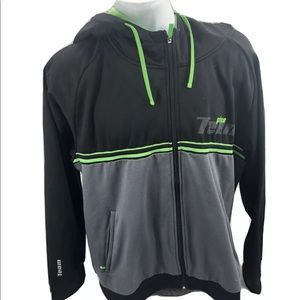 Prince Tennis Team Hoodie full zip black green